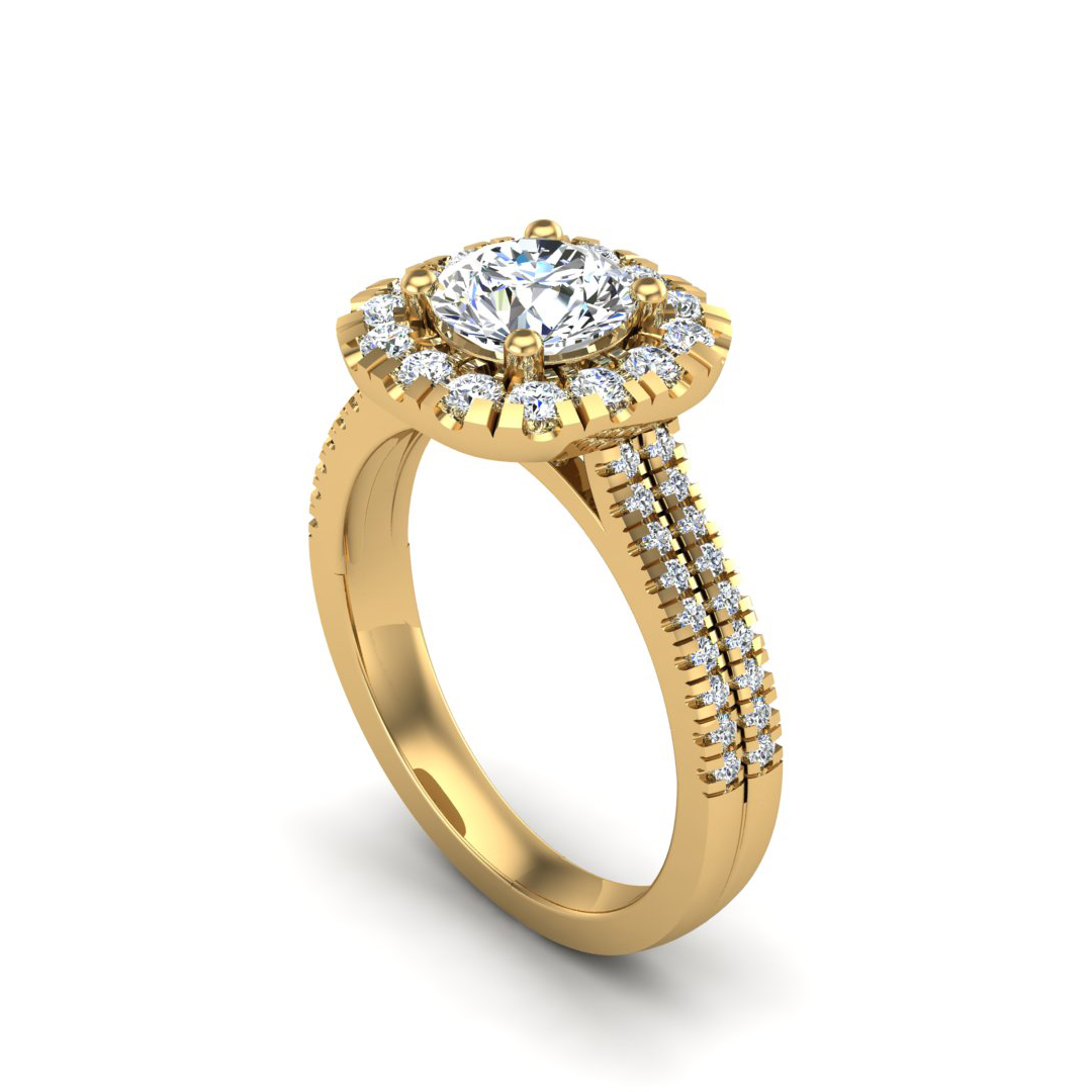 Piper Halo Engagement Ring